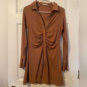 Brown Mini Dress